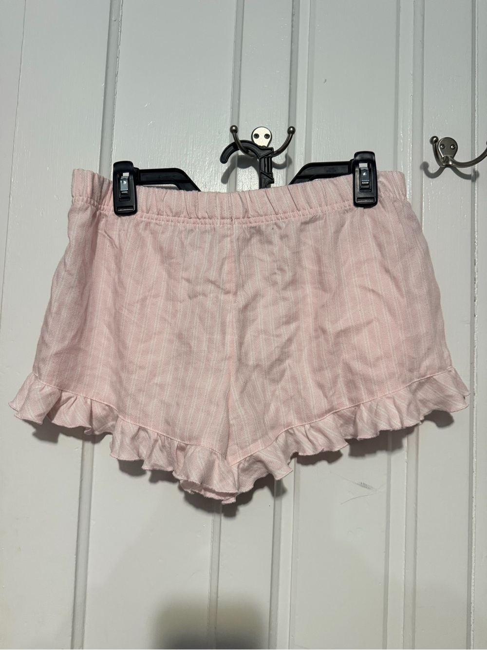 Hollister Light Pink Sleep Shorts with Ruffle Trim